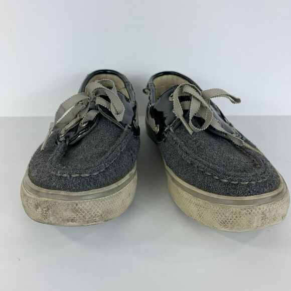 Sperry Top Sider Boat Shoes Slip On Gray Summer Preppy Spring Outdoor Size 5.5 M - Picture 5 of 11
